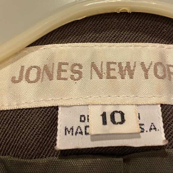 Jones/NY NWOT VTG90s Wool Blazer Jacket Pantsuit Dark Academia 10T Made in USA - Picture 3 of 10